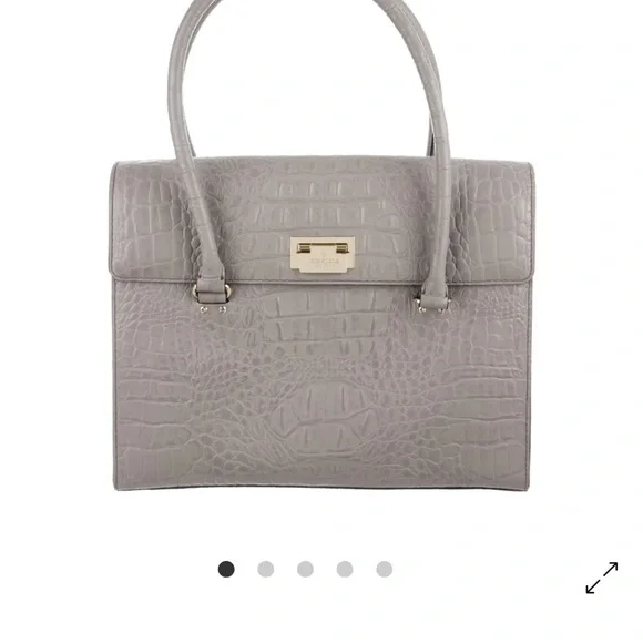 kate spade | Bags | Kate Spade Gray Crocodileembossed Womens  display picture 1